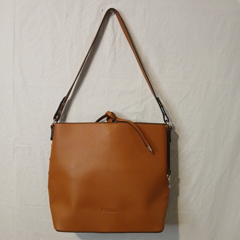 Westbronco Faux Leather Brown Bucket Shoulder Bag Purse NWOT!